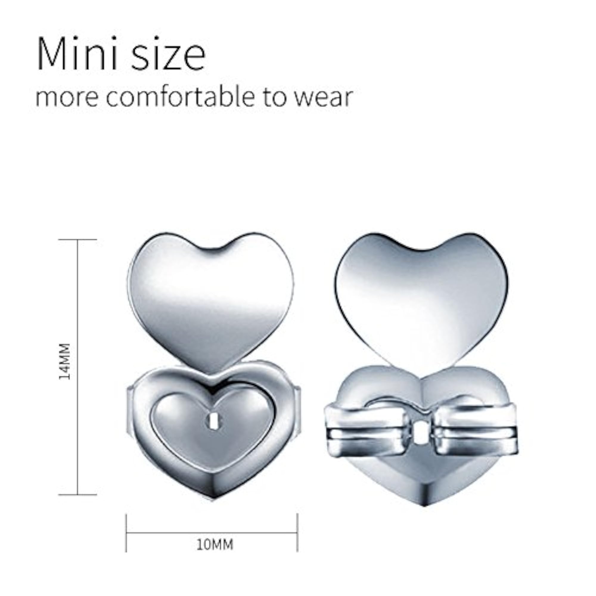 Earrings Back Lifters, 3 Colors, 1 Pair Set